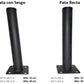 PATA TUBULAR NEGRA MATE RECTA Y CON SESGO