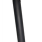 PATA TUBULAR NEGRA MATE RECTA Y CON SESGO